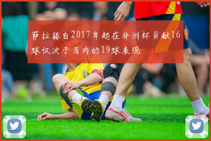 萨拉赫自2017年起在非洲杯贡献16球仅次于马内的19球表现